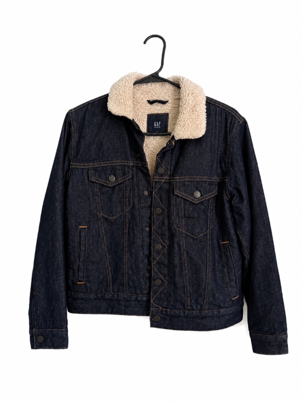 Kids XL GAP Denim Sherpa-Lined Jacket – Dark Wash